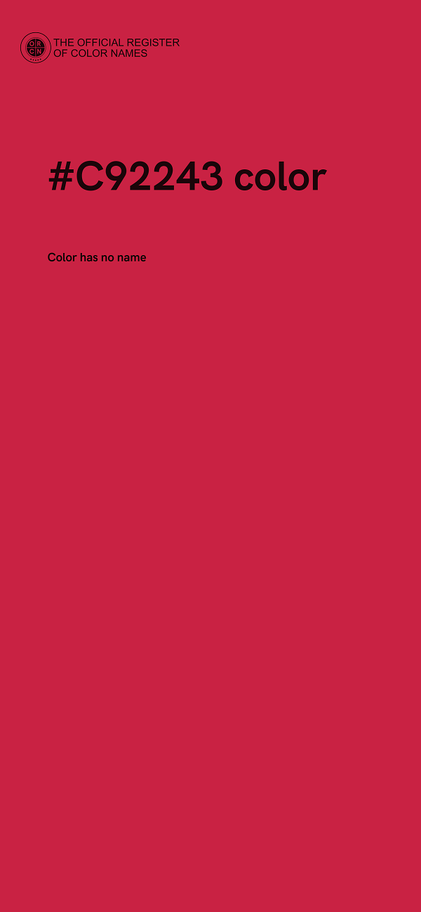 #C92243 color image
