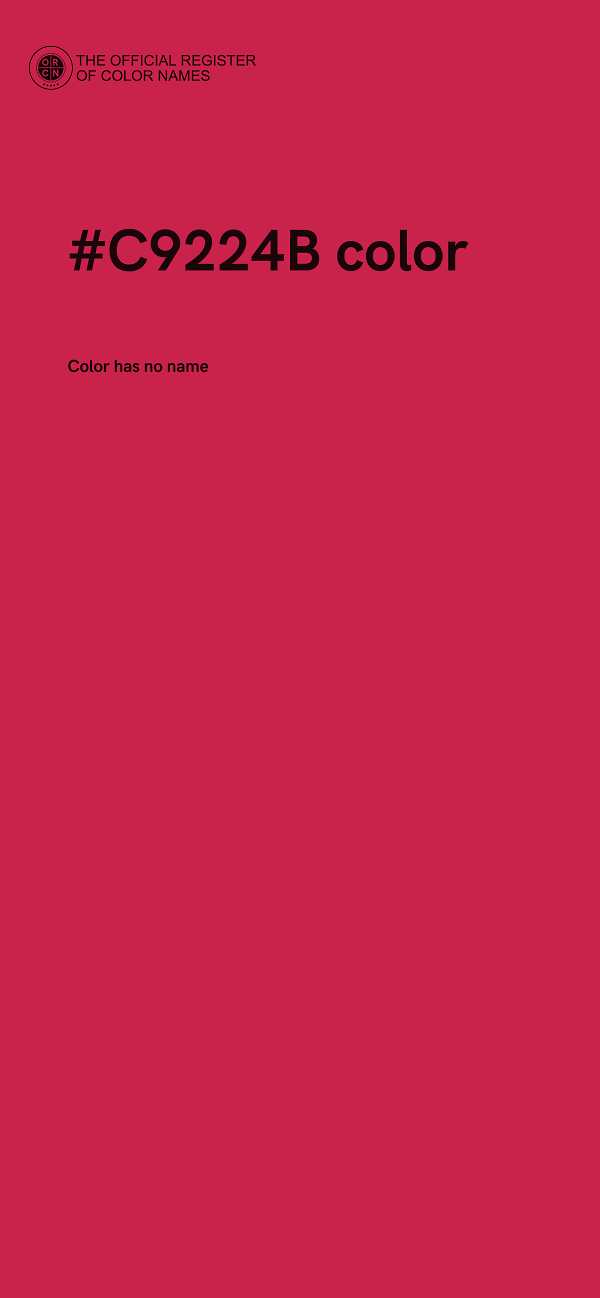 #C9224B color image