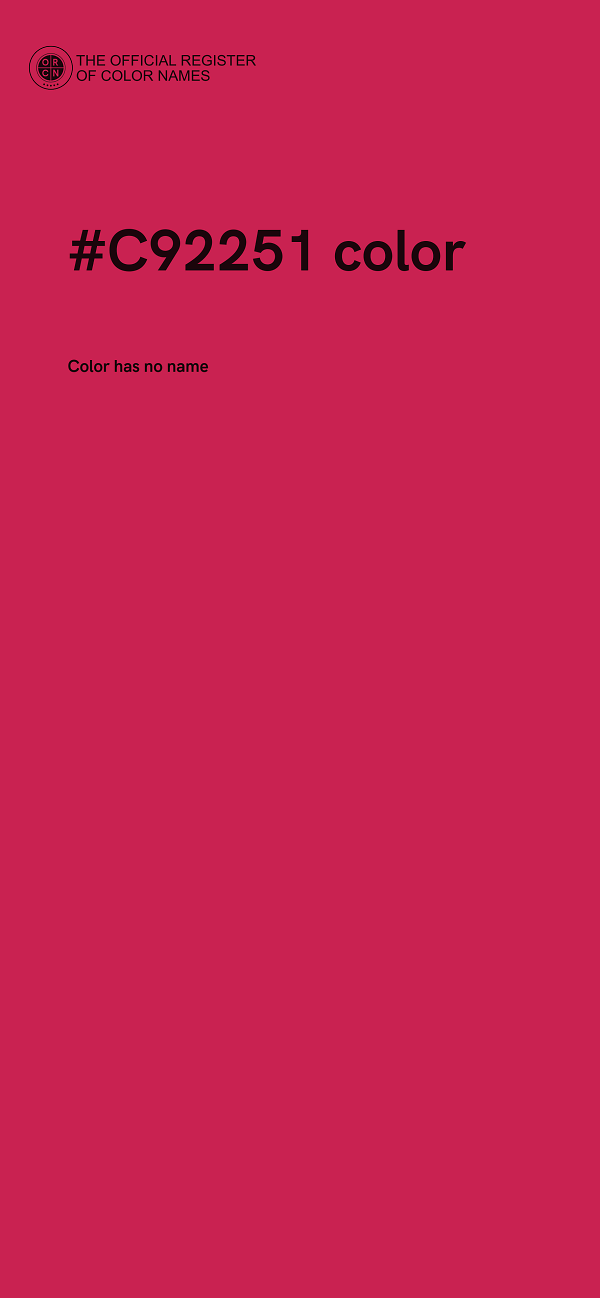 #C92251 color image
