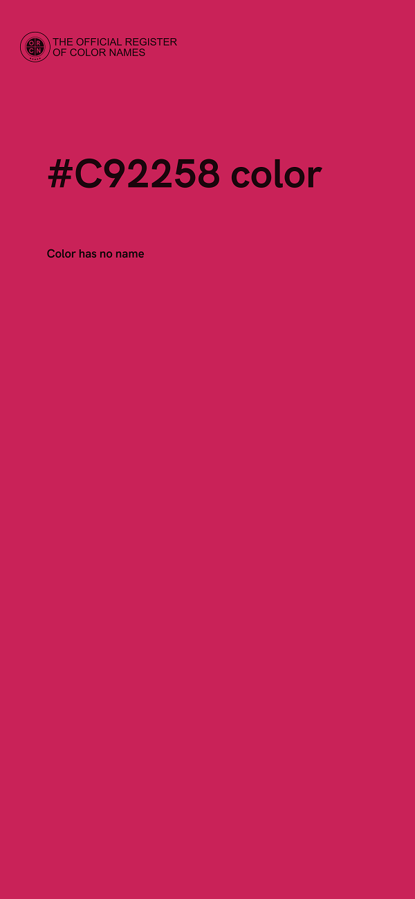 #C92258 color image