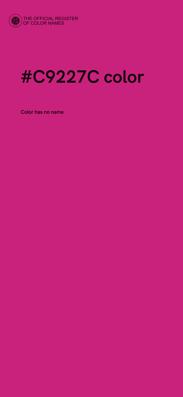 #C9227C color image