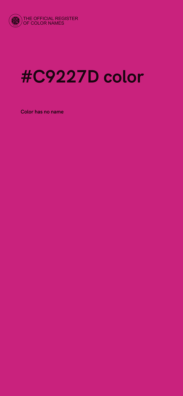 #C9227D color image