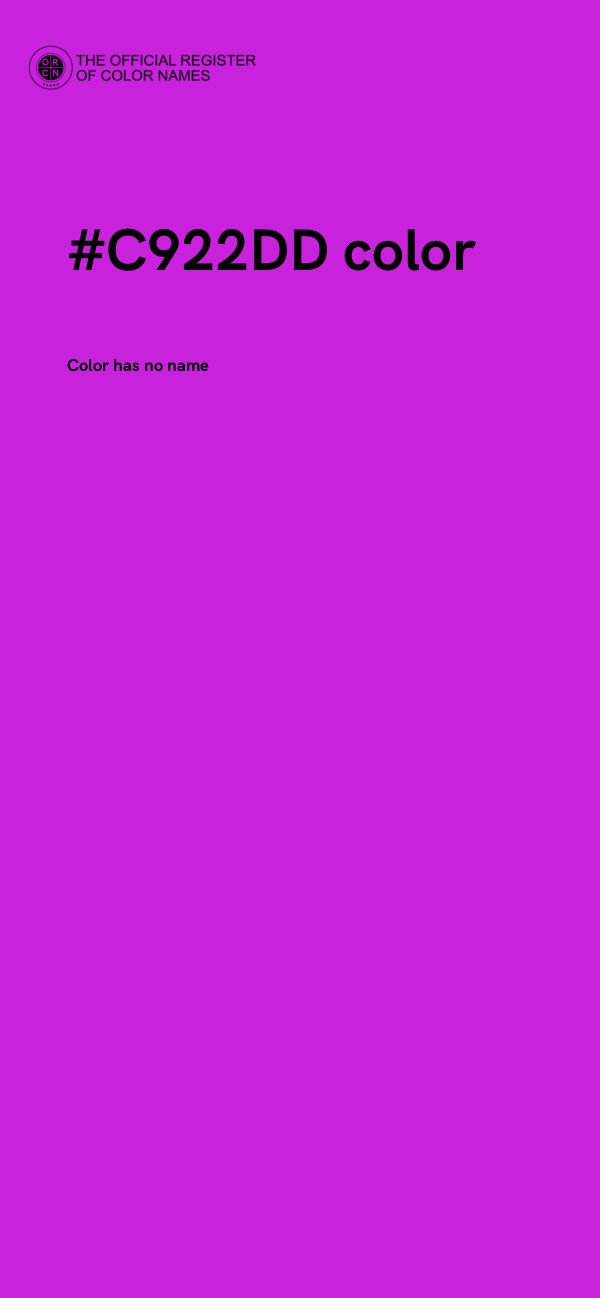 #C922DD color image