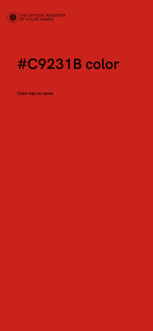 #C9231B color image