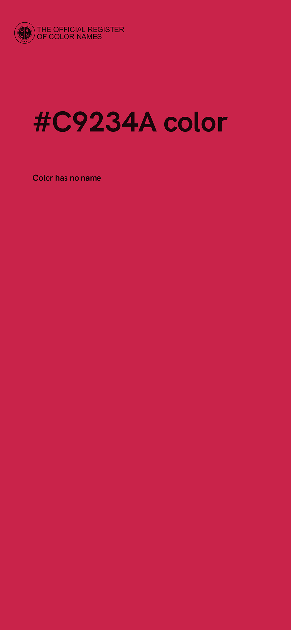 #C9234A color image