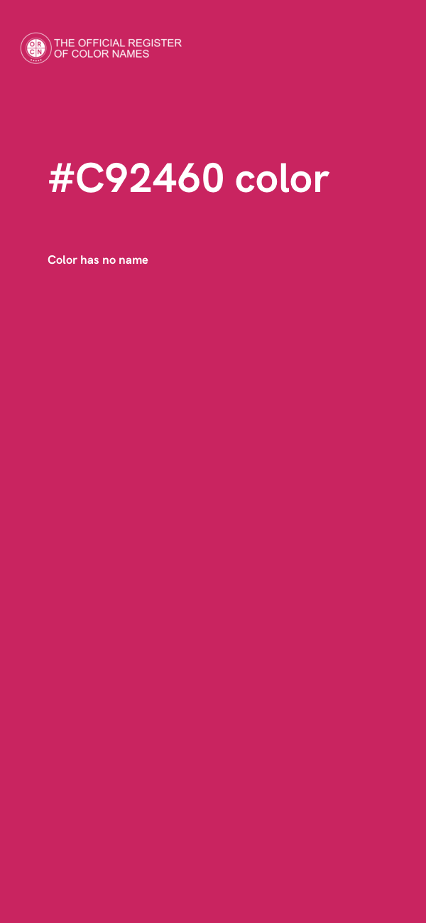 #C92460 color image