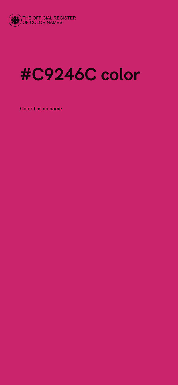 #C9246C color image