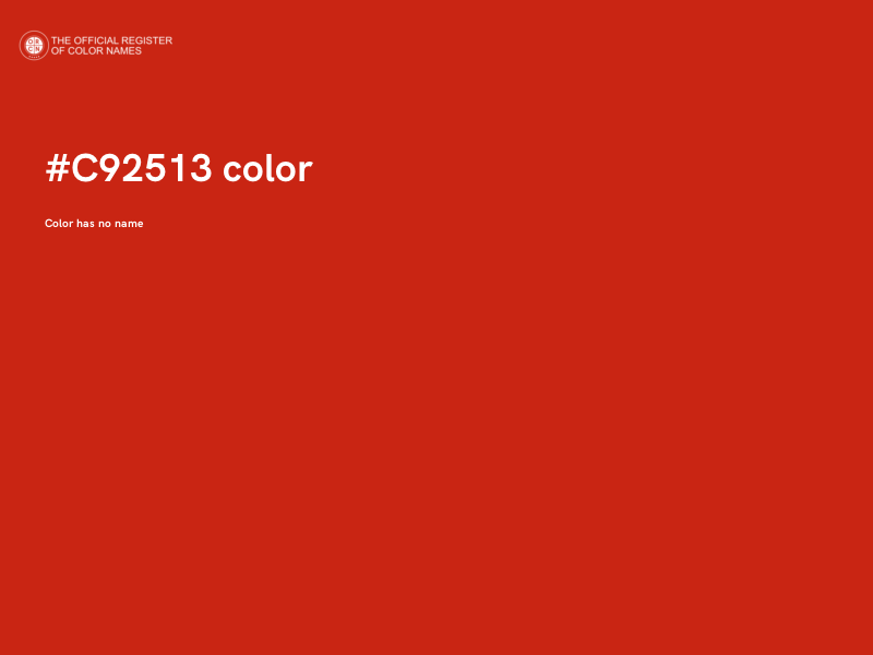 #C92513 color image