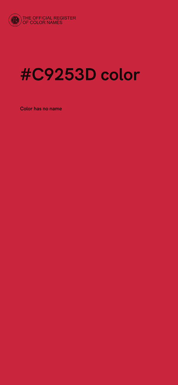 #C9253D color image