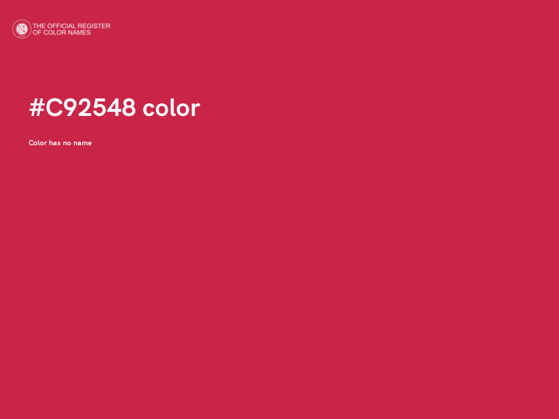 #C92548 color image