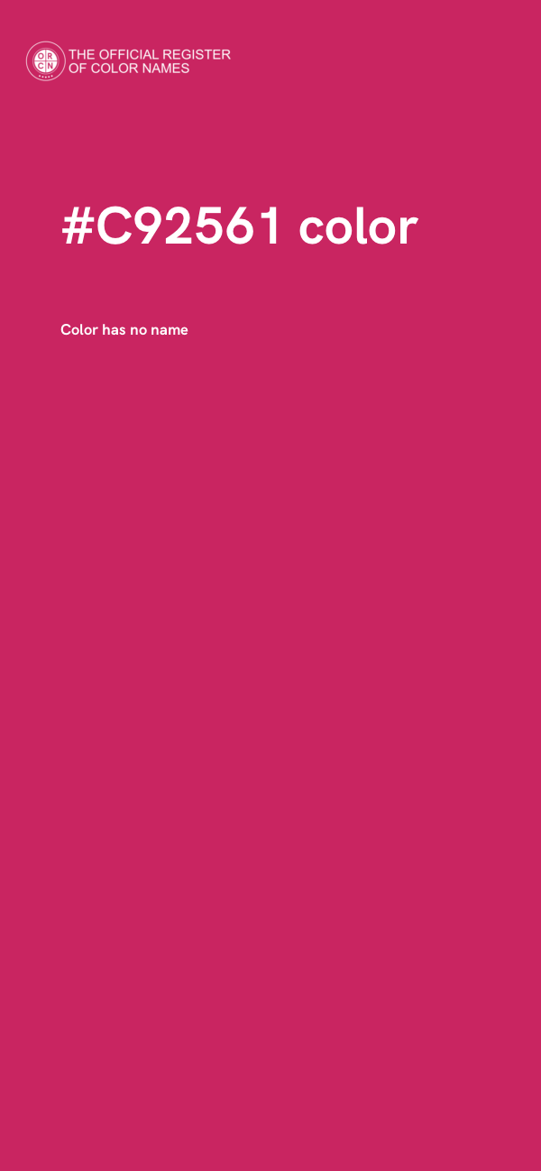 #C92561 color image