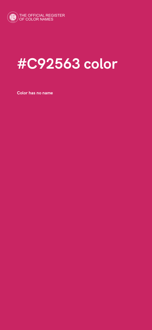 #C92563 color image