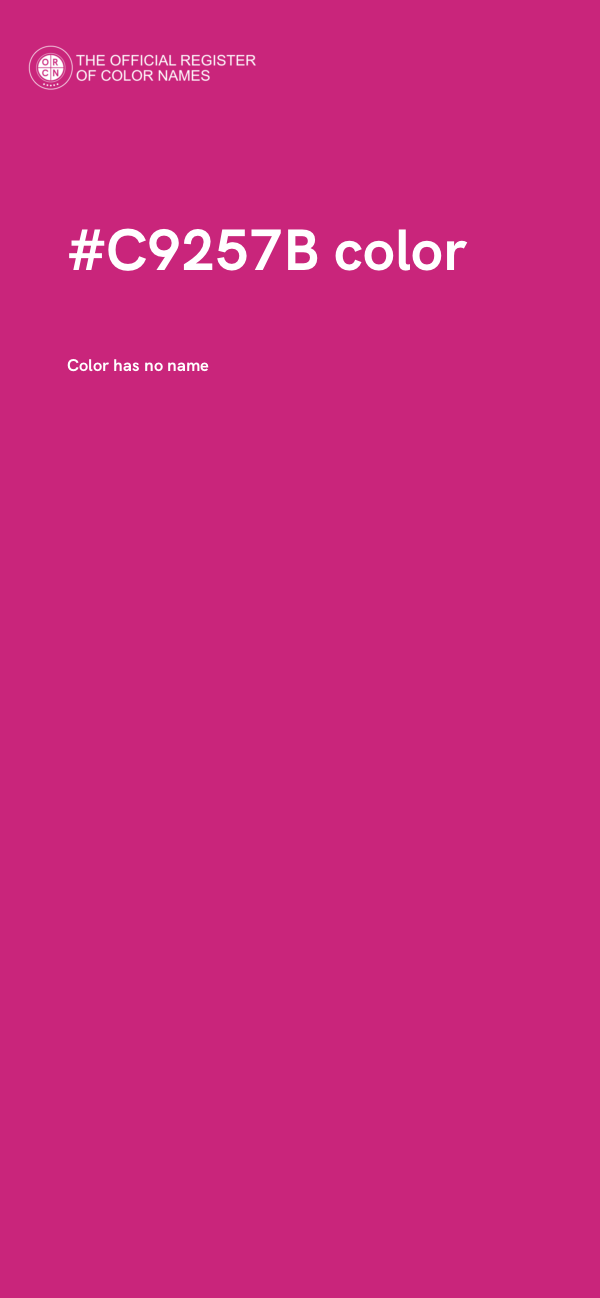 #C9257B color image