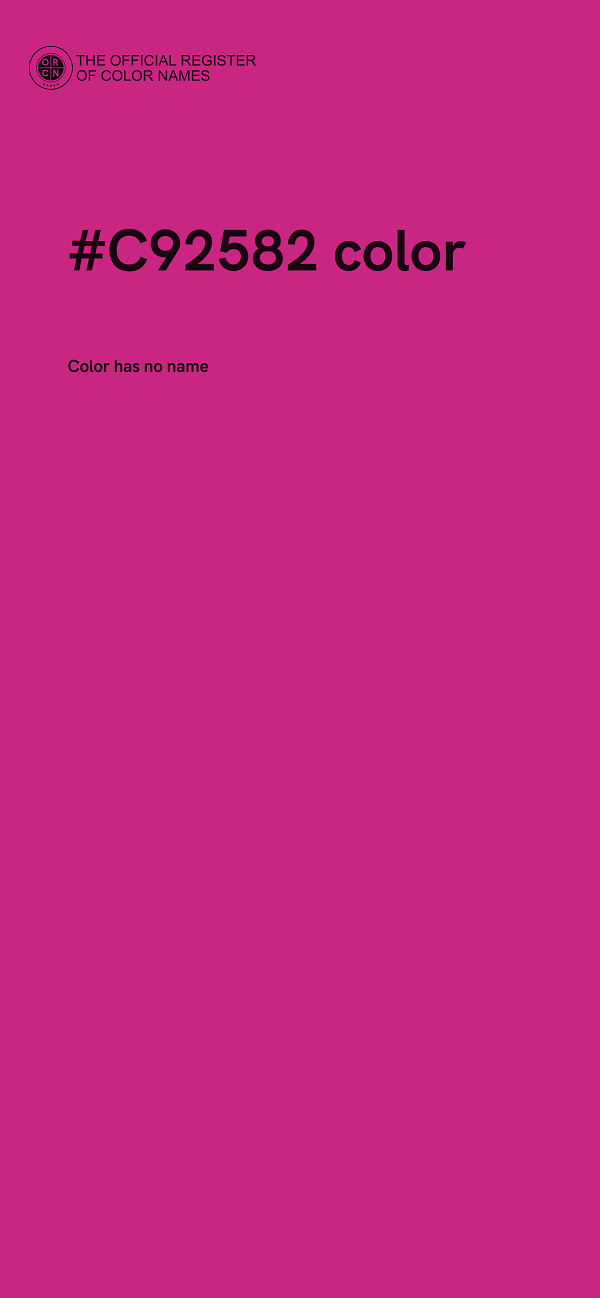 #C92582 color image