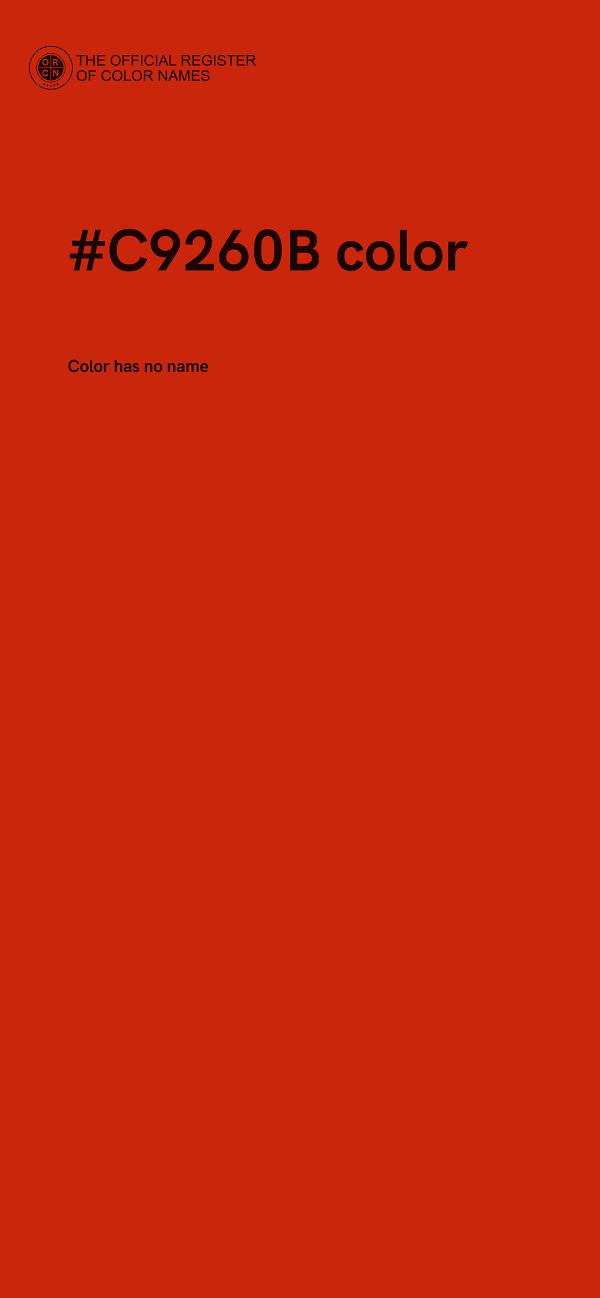 #C9260B color image