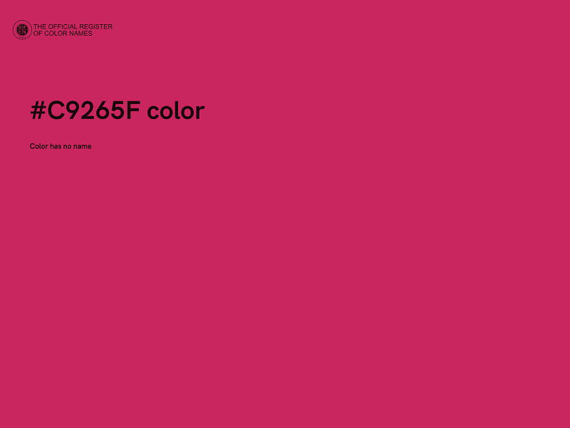 #C9265F color image