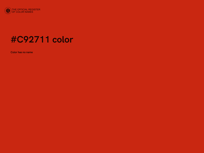 #C92711 color image