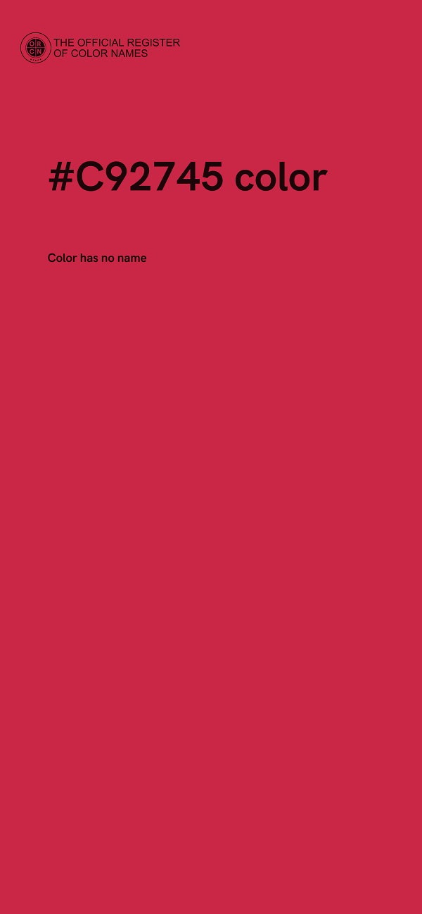 #C92745 color image