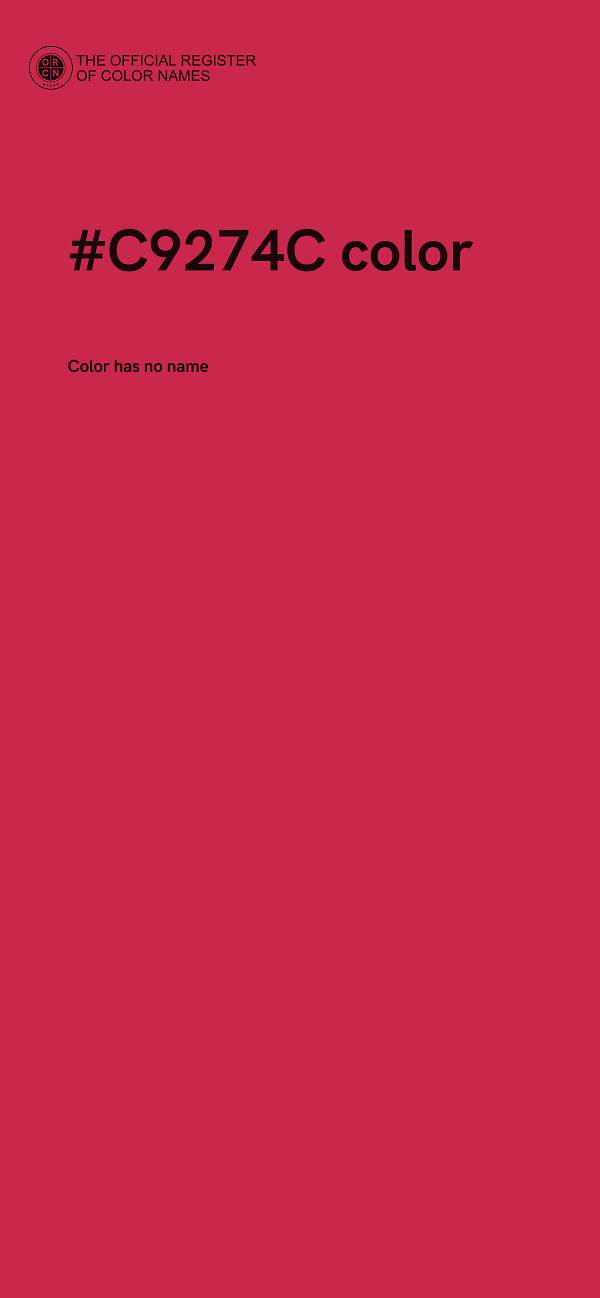 #C9274C color image