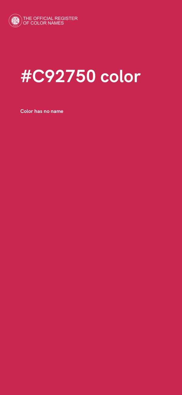 #C92750 color image