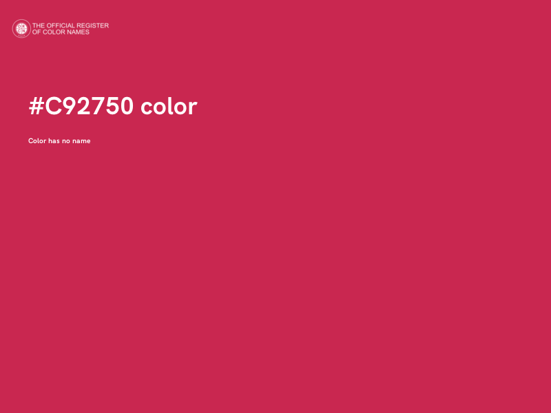 #C92750 color image
