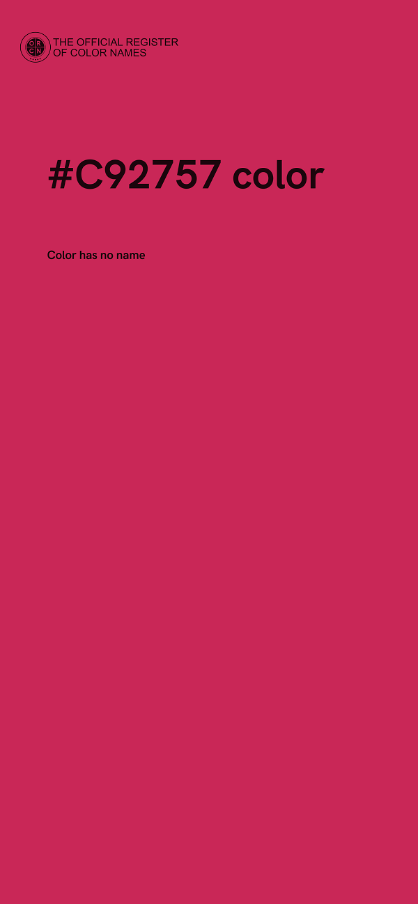 #C92757 color image