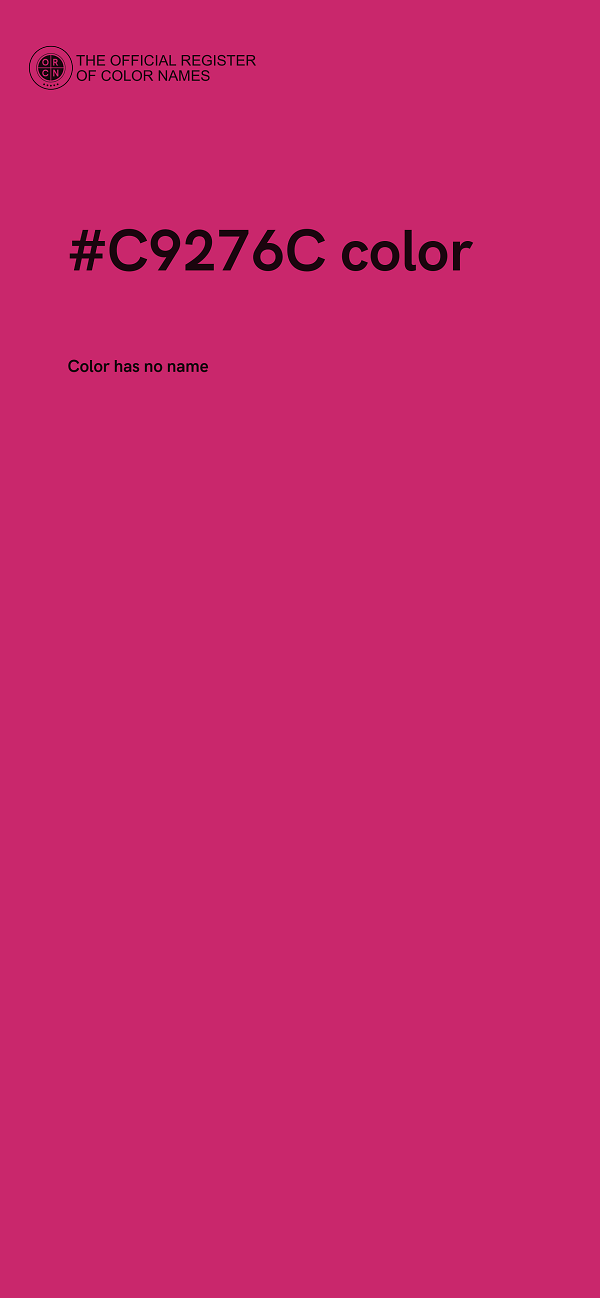 #C9276C color image