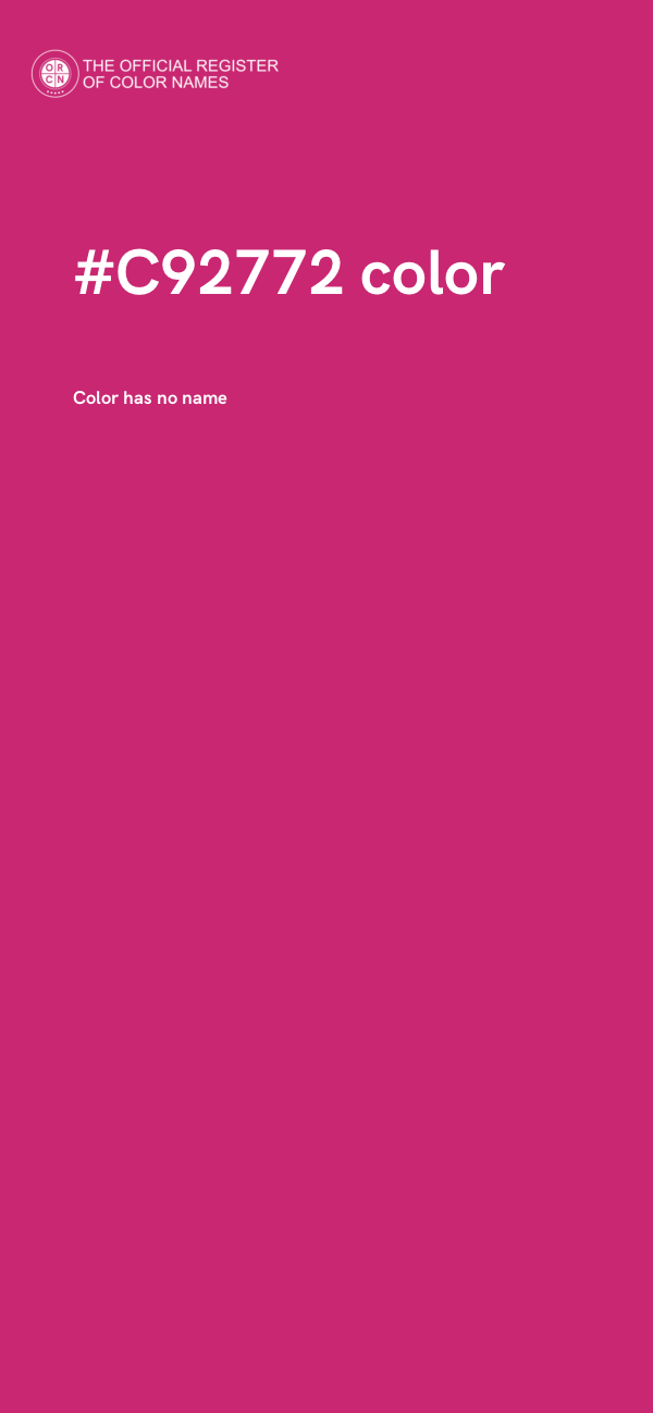 #C92772 color image