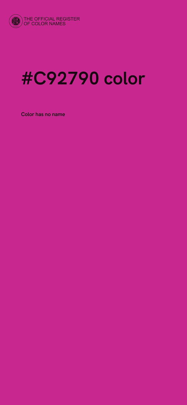 #C92790 color image