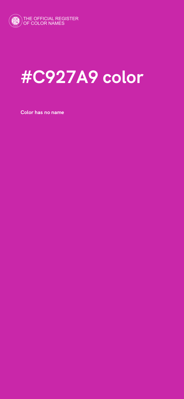 #C927A9 color image