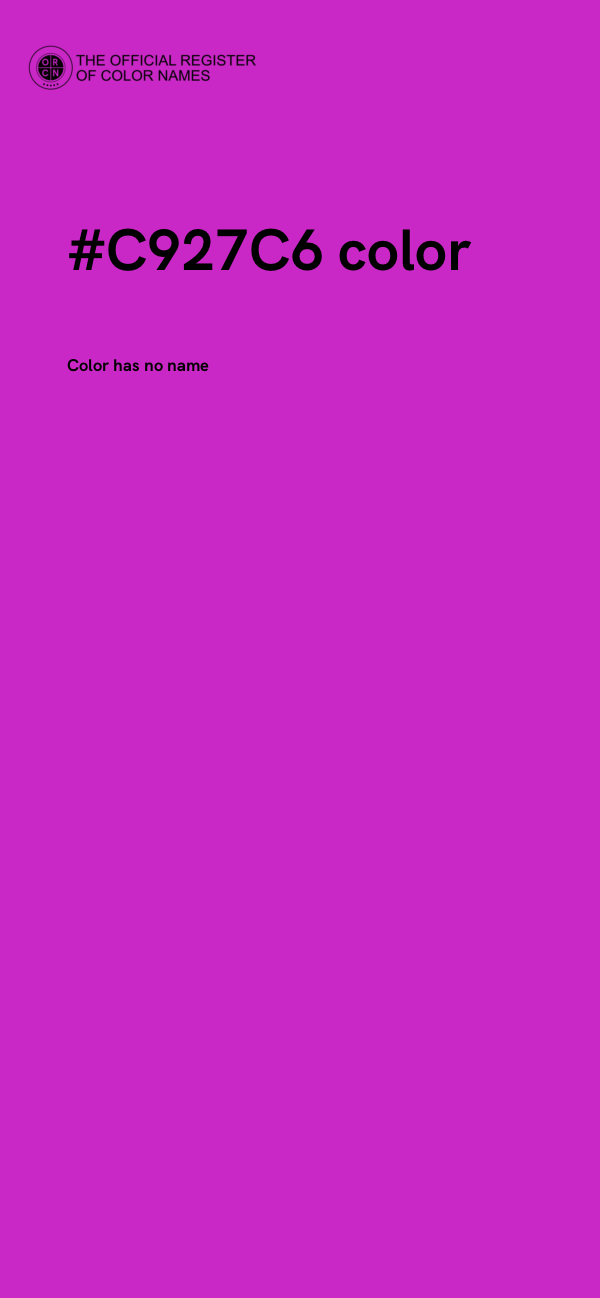 #C927C6 color image