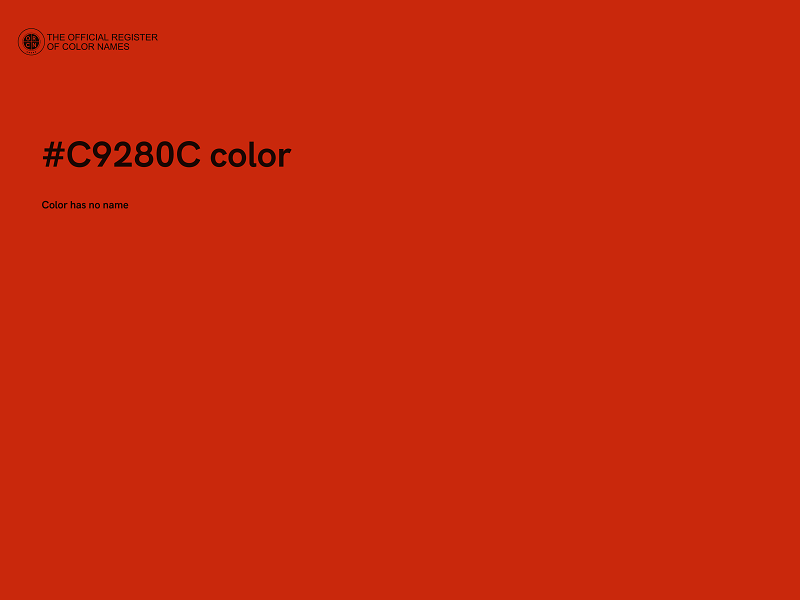 #C9280C color image