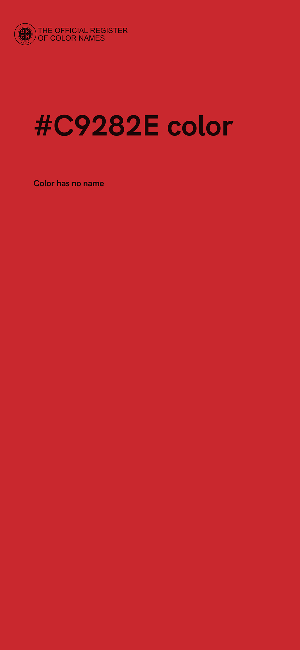 #C9282E color image