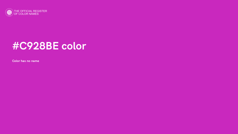 #C928BE color image