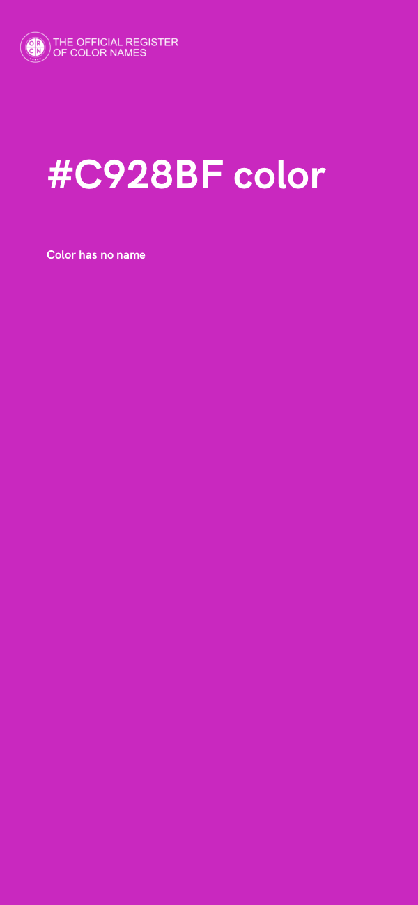#C928BF color image