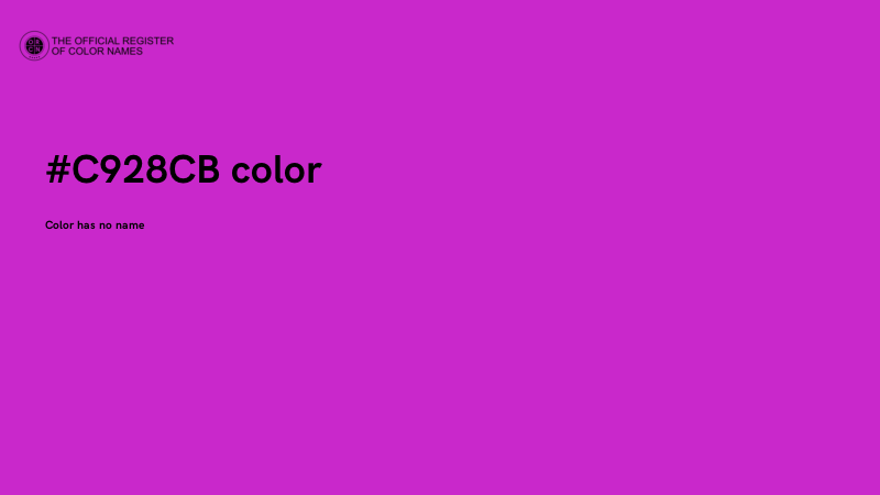 #C928CB color image