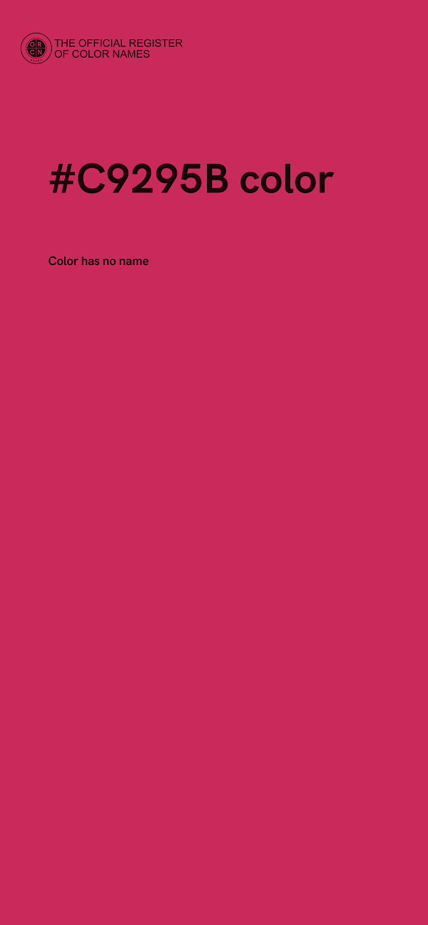 #C9295B color image