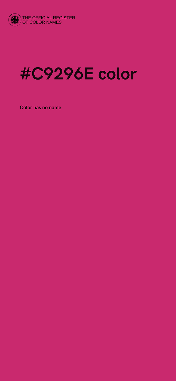 #C9296E color image