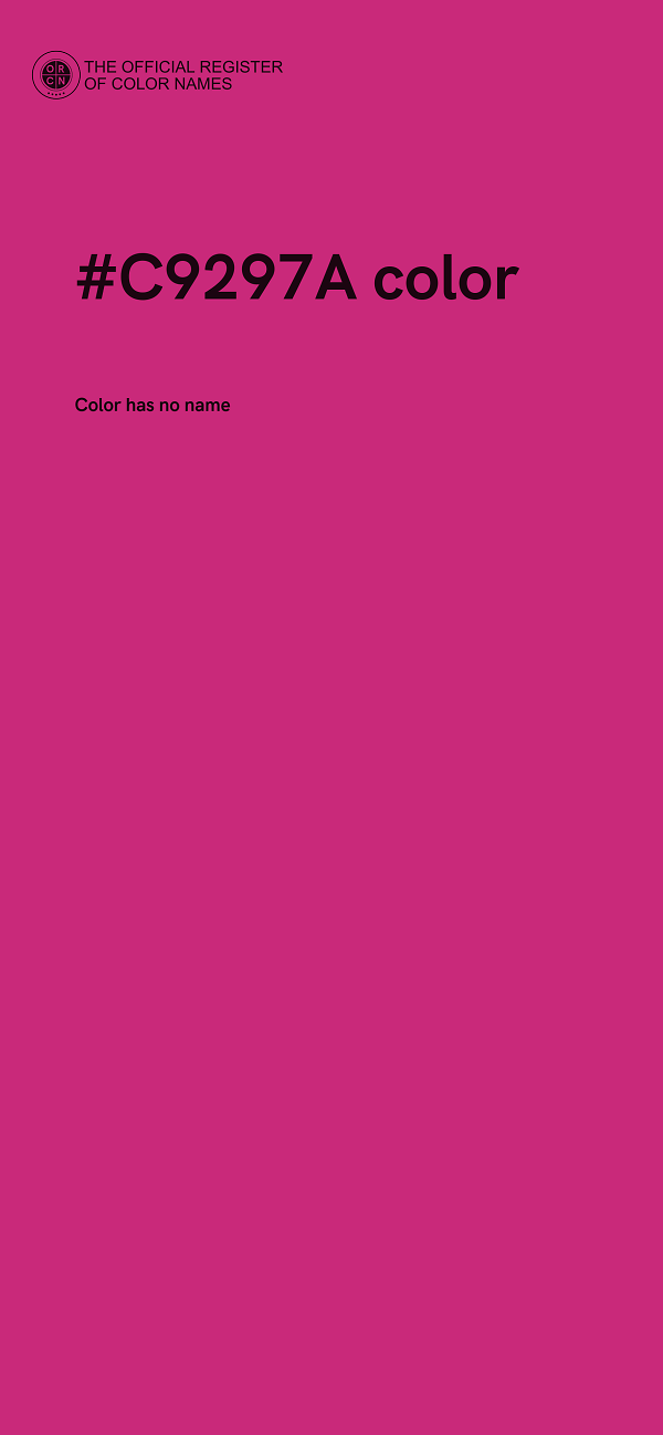 #C9297A color image