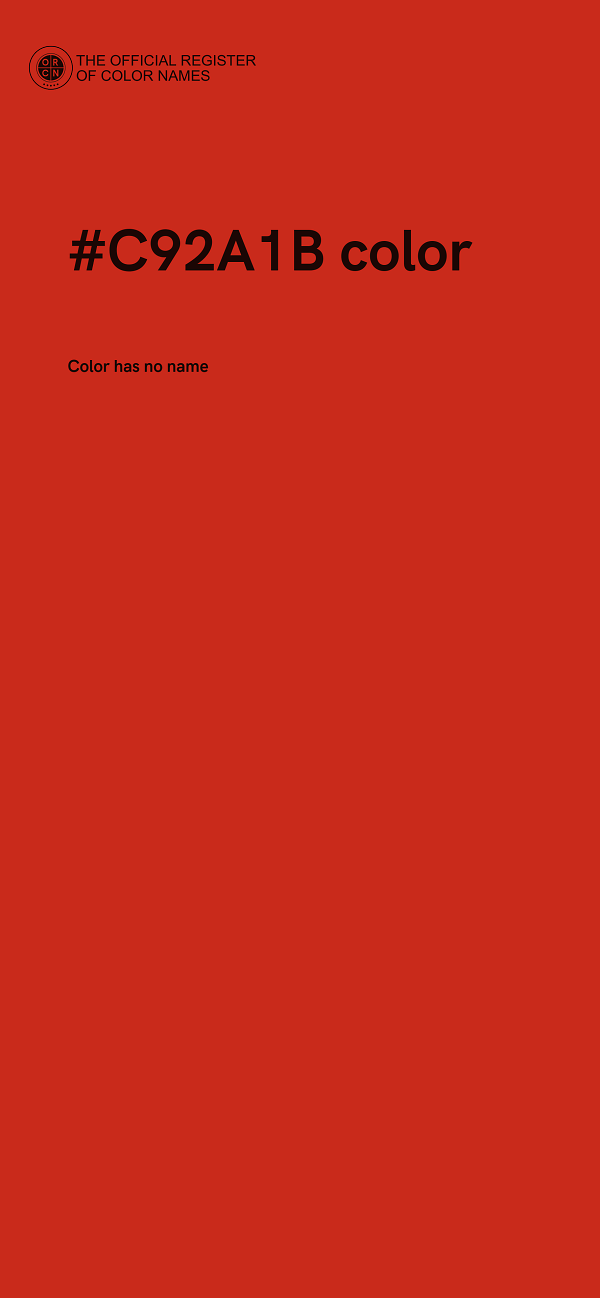 #C92A1B color image