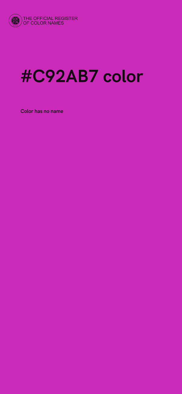 #C92AB7 color image
