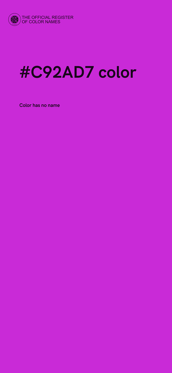 #C92AD7 color image