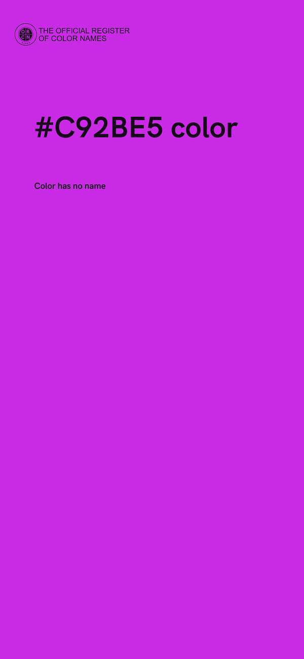 #C92BE5 color image