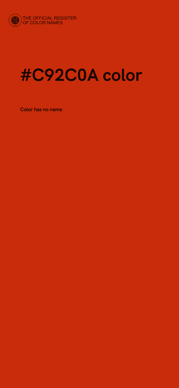 #C92C0A color image