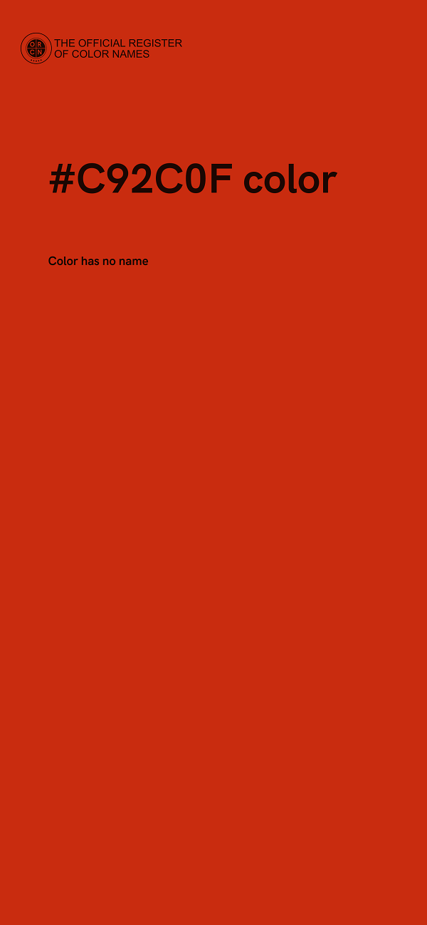 #C92C0F color image