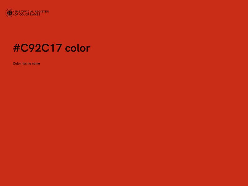 #C92C17 color image