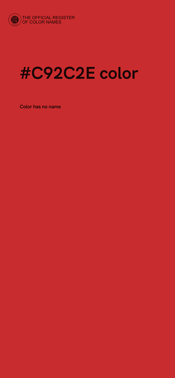 #C92C2E color image