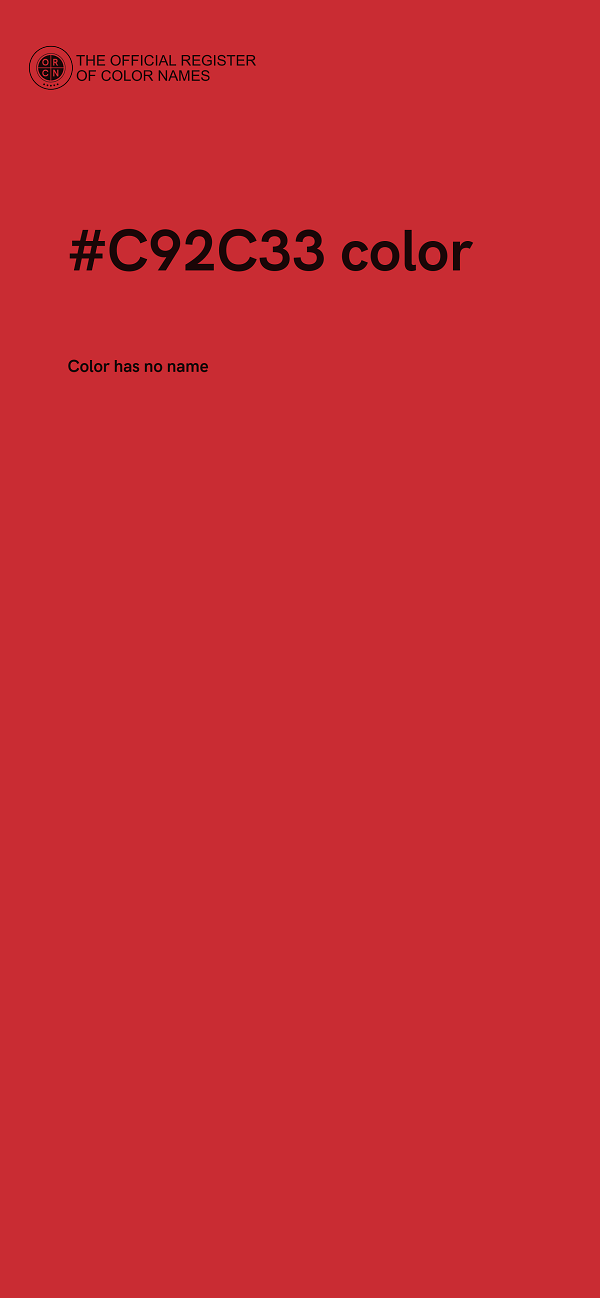 #C92C33 color image