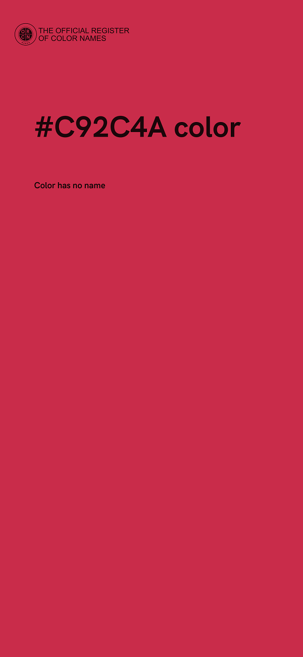#C92C4A color image