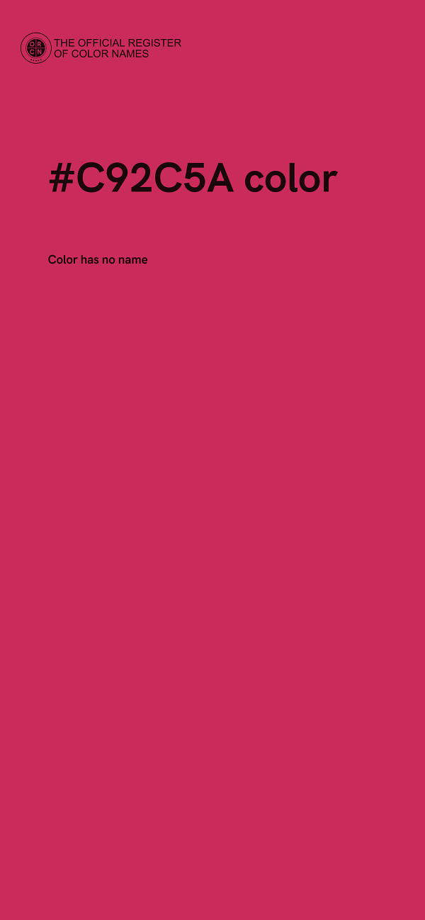 #C92C5A color image